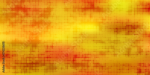 yellow halftone texture useful as a background. Halftone dot pattern texture, halftone background abstract. Yellow and red grunge background