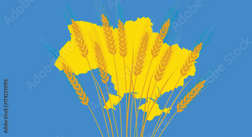 The abundant golden harvest of Ukrainian grain is a symbol of its fertile lands and agricultural prowess.