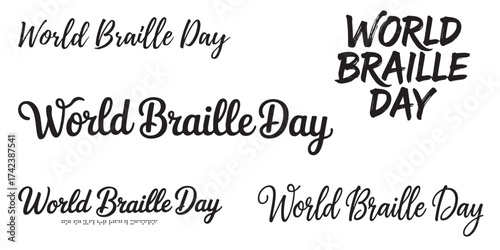 A Collection of World Braille Day Typography Options for Design Projects and Marketing Purposes