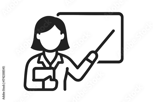 Tracking footprints and clues with magnifying glass icon isolated on white background, investigation and detection concept, detective evidence and search symbol, vector illustration