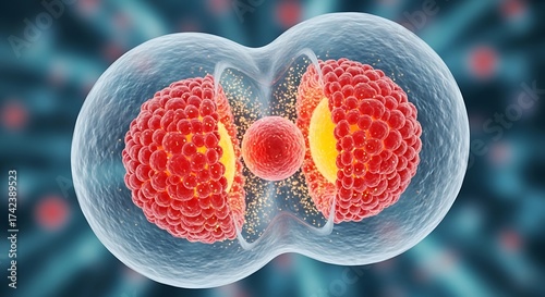 Cell division, mitosis, cellular division, process of cell division, cell splitting