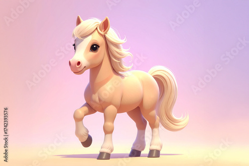white horse with red ribbon