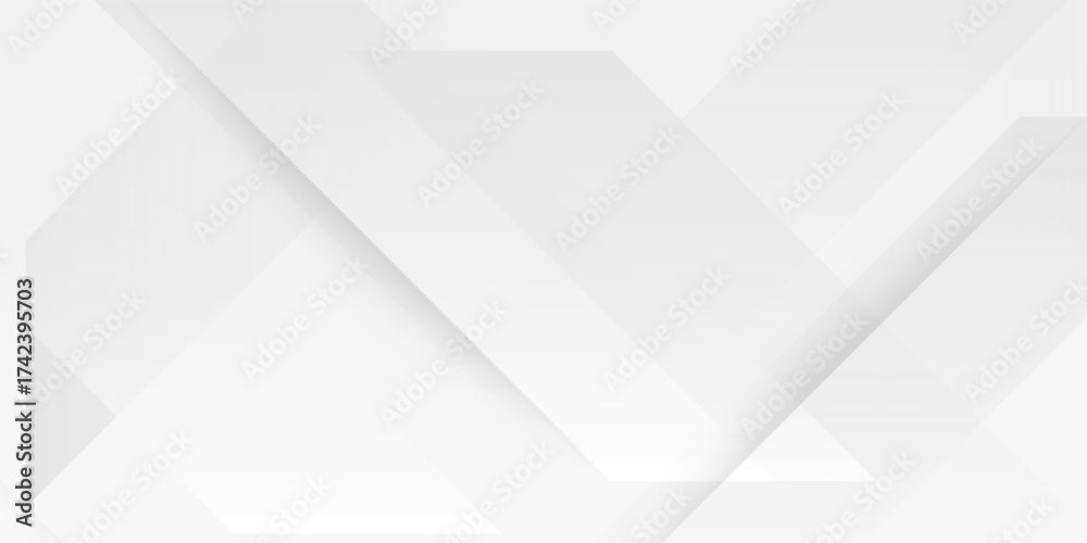 Fototapeta premium Abstract white Geometric banner design background. Modern creative trendy design in vector EPS 10