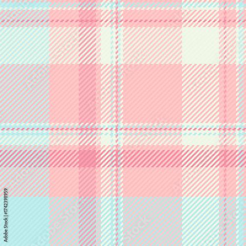 Overlayed seamless fabric pattern, interior plaid background tartan. Row textile check vector texture in light and white colors.