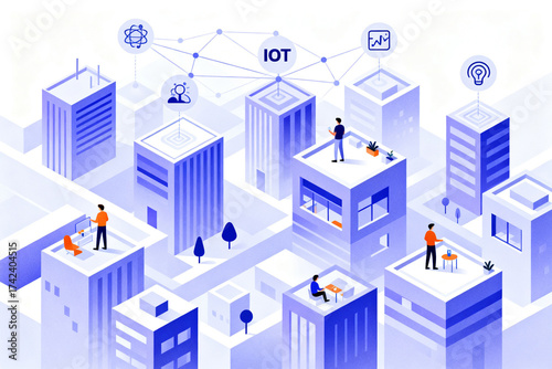 Smart city with IoT connectivity