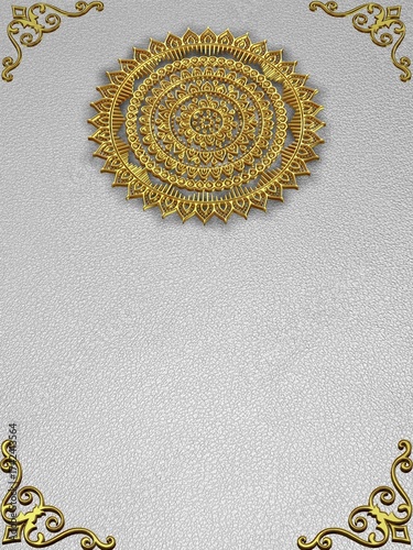 Exclusive Gold-Lined Leather Texture, Elegant Background Perfect for Refined Product or Digital Art Presentations