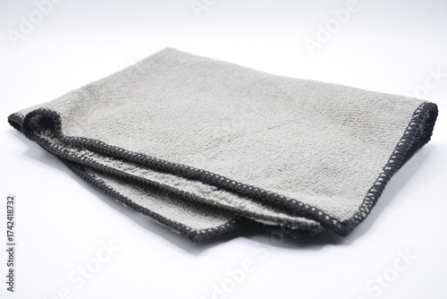 Gray microfiber clean cloth