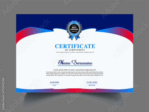 Graceful Luxury and modern certificate template