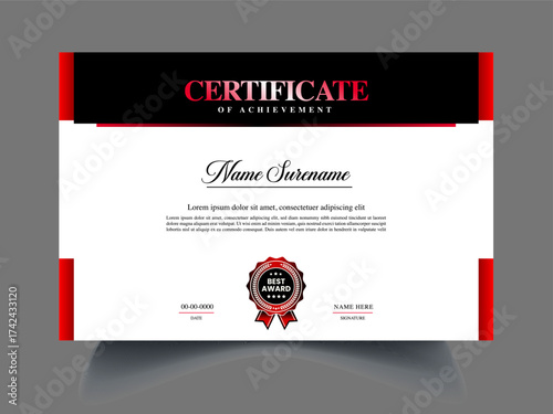 Graceful Luxury and modern certificate template