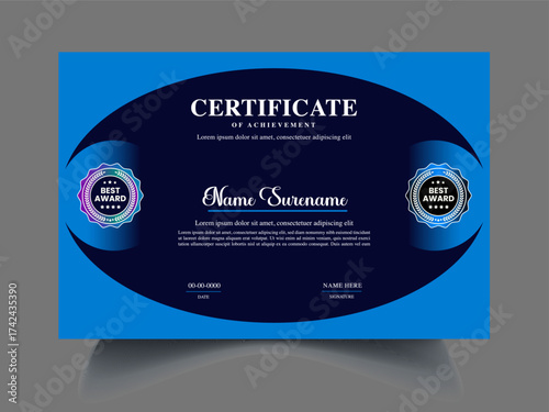 Graceful Luxury and modern certificate template