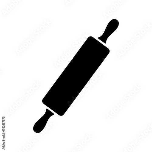 A rolling pin is a cylinder that is rolled over pastry or dough to flatten or shape it and it is usually made of wood.