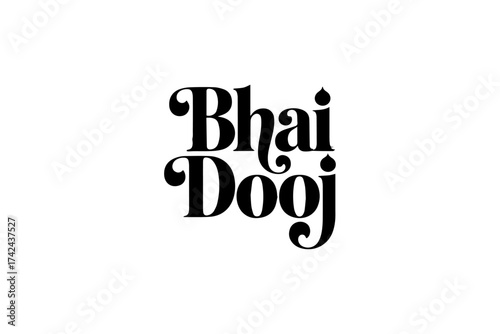 Bhai Dooj Typography