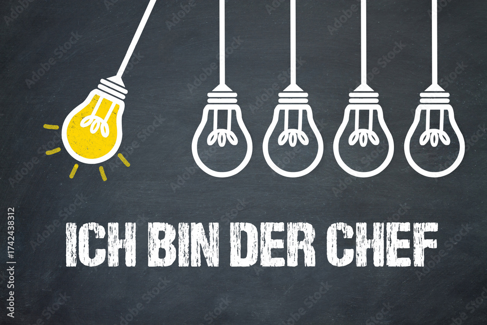 Fototapeta premium Ich bin der Chef
