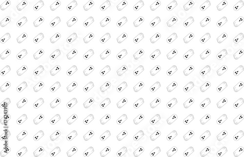 Ethereal Ghost Pattern Seamless Halloween Background | Spooky Cute Spirit Illustration for Festive Decoration and Textile Design