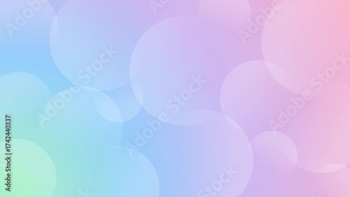 Cute and pop simple gradient background of bubbles