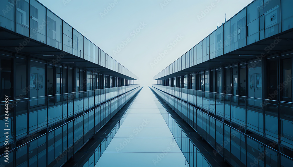 Fototapeta premium Modern Balkan i Mirror Wall Art