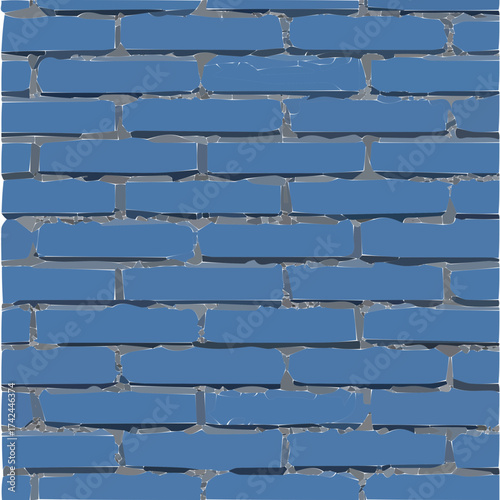 old brick wall with blue sky