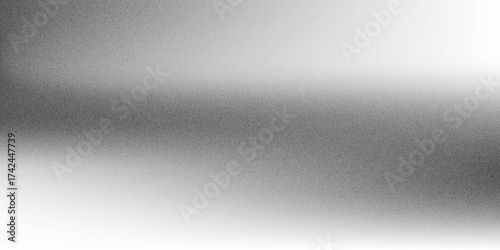 Fototapeta Naklejka Na Ścianę i Meble -  Grey gradient grain texture background gray black white monochrome smooth grainy backdrop design copy space