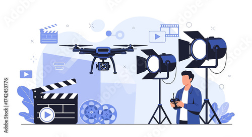 Capturing cinematic visions drone footage professional filmmaking and creative content creation