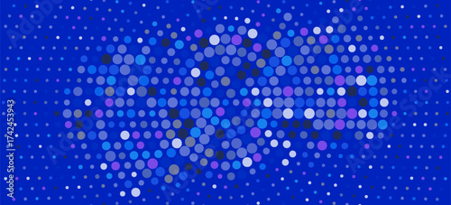 Light Pink, Blue vector texture with disks. Colorful illustration with gradient dots in nature style. Design for posters, banners.