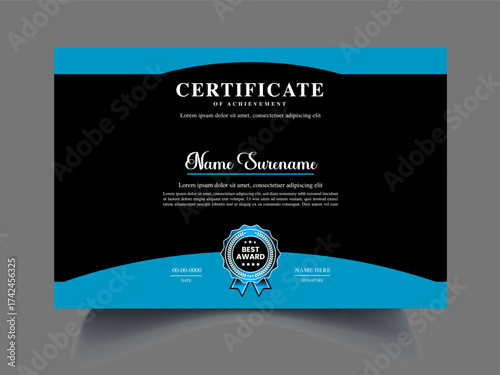 professional Certificate Text Samples design
