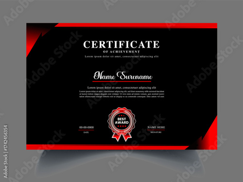professional Certificate Text Samples design