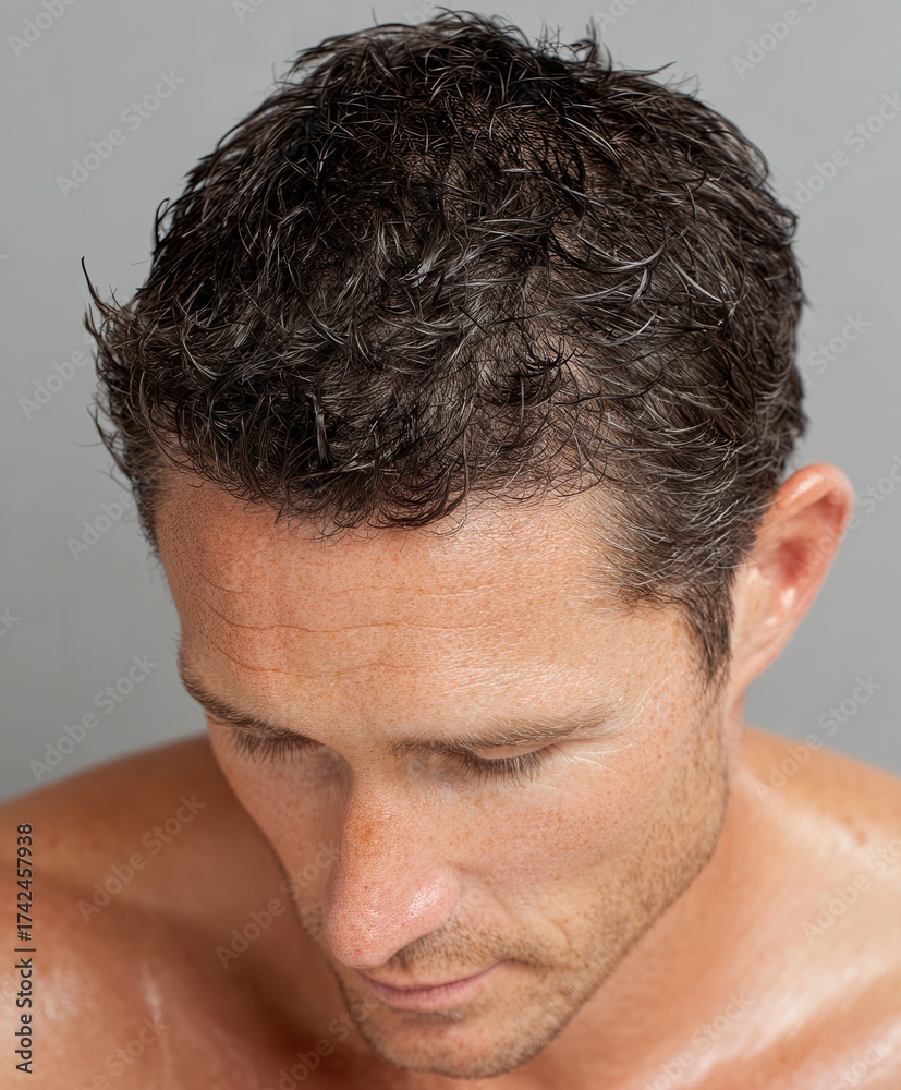 Obraz premium portrait of a man with short dark hair