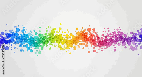 Chromatic cascade of spectral spheres a modern gradient pattern background element