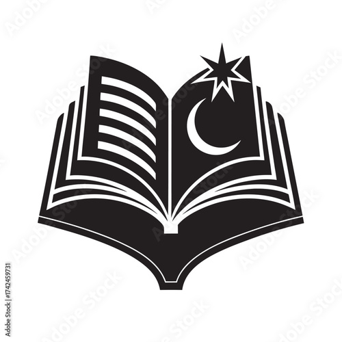 Sacred Book Holy Scripture Silhouette
