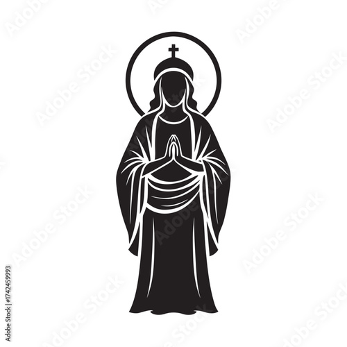 Saint Religious Figure Icon Silhouette