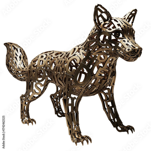 vector illustration of a wolf