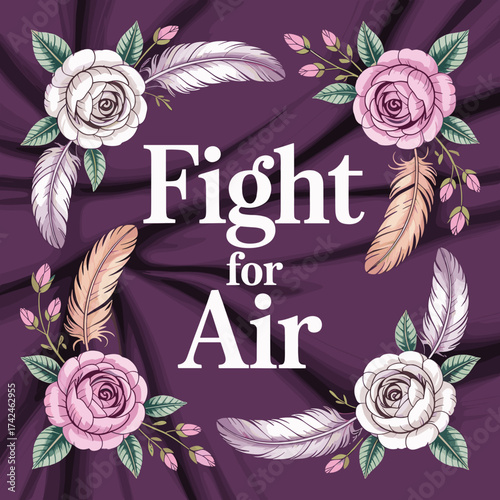 Fight for Air Cystic Fibrosis Awareness Floral Desig