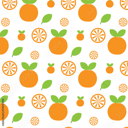 seamless pattern with fruits