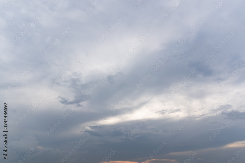 Obraz premium Beautiful sky with cloud landscape 