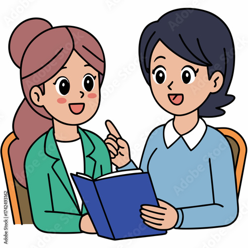 two friends gossiping
