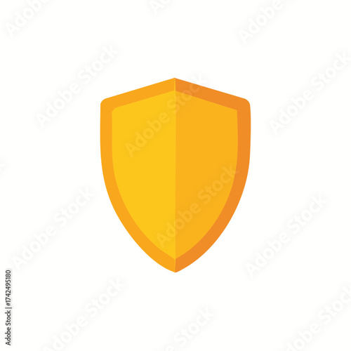 Free Download Simple golden shield icon symbolizing robust protection security safety and privacy concepts - GFXLoad