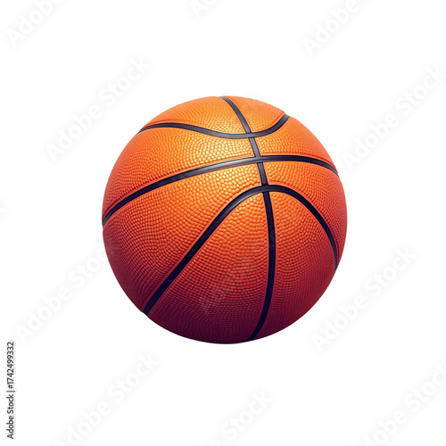An orange basketball