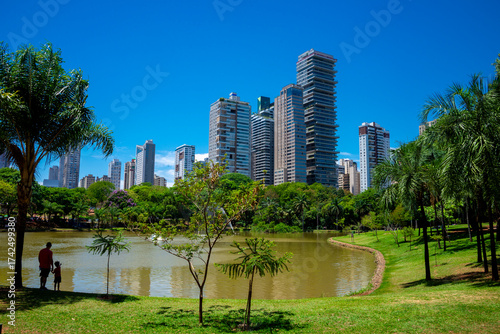 View of 'Vaca Brava ' park in Goiania, Brazil