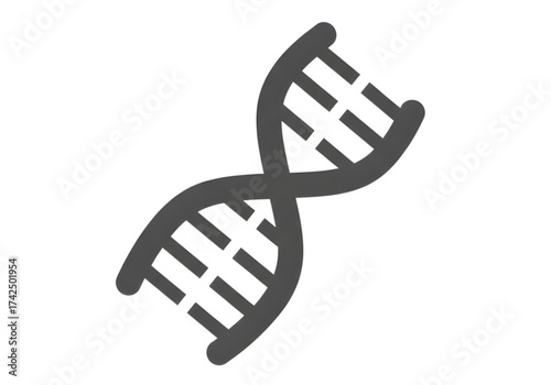 Minimal icon of a DNA helix icon — no background, no shadow PNG