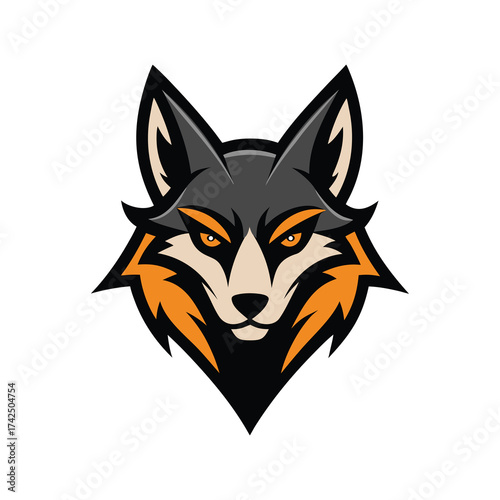 wolf head vector illustration