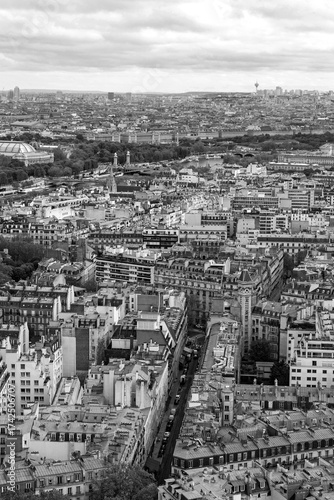 Panoramic view of the city of Paris, France