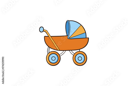 baby carriage vector illustration