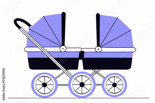 baby carriage vector illustration