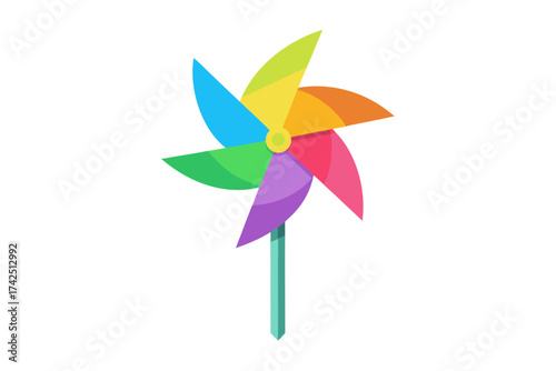 pinwheel isolated on white