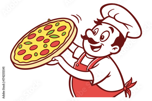 illustration of a pizza