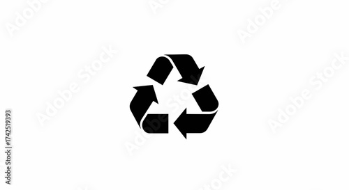 Recycling Symbol: A universal icon representing environmental conservation and reuse