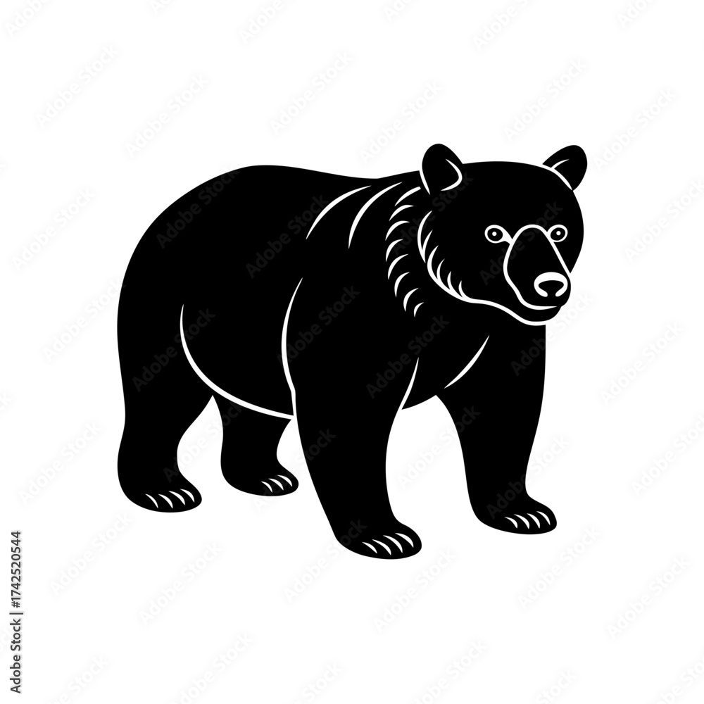 Fototapeta premium vector illustration of a bear