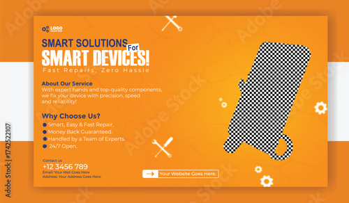 Smart solutions for smart devices, your repair, fix, mobile phone service banner
