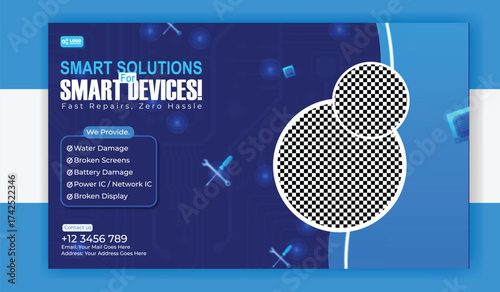 Smart solutions for smart devices, your repair, fix, mobile phone service banner