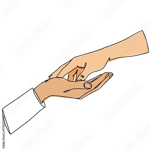 Supportive hands holding each other in a symbolic gesture of care